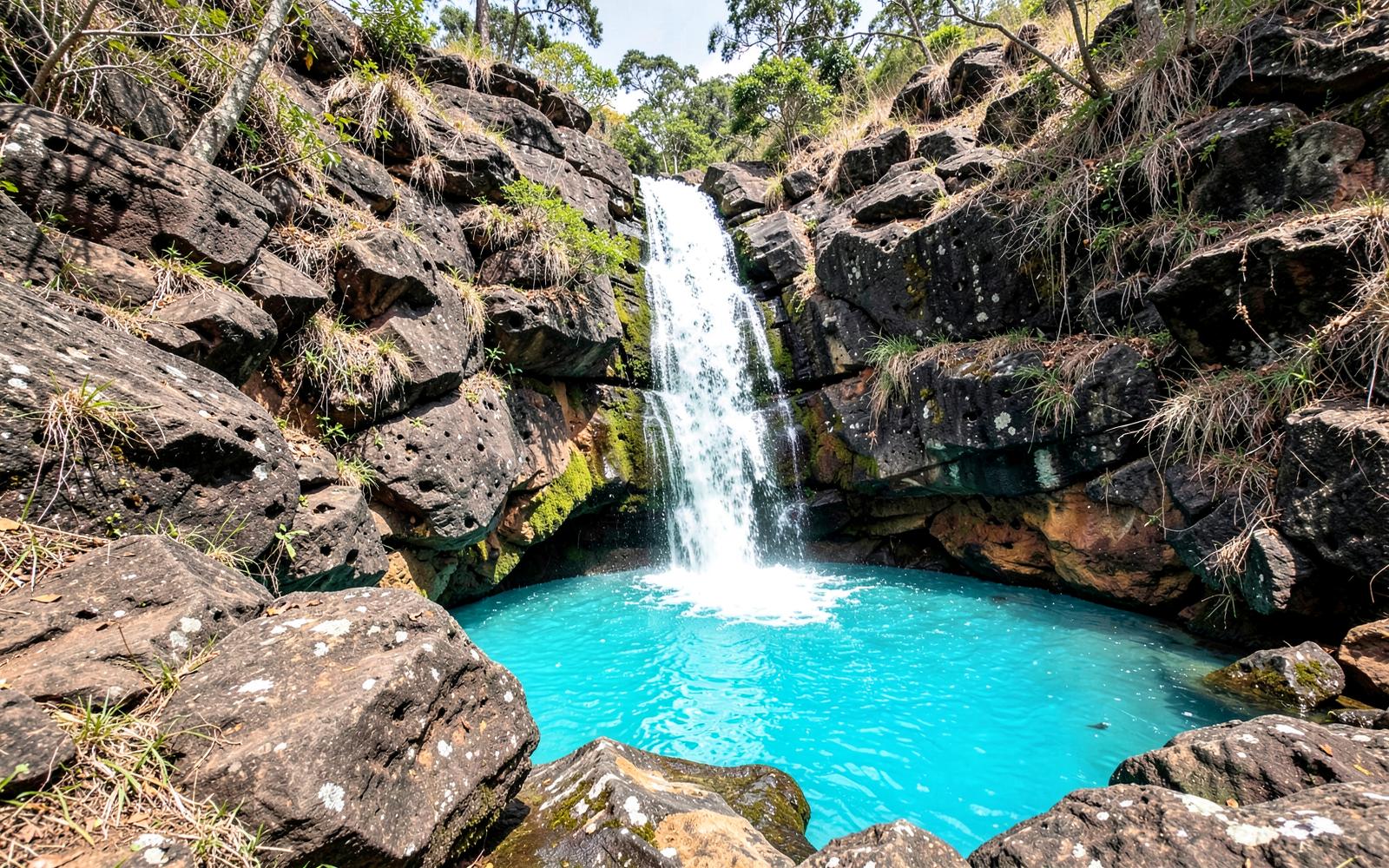 Cachoeira demonstrativa em território quilombola